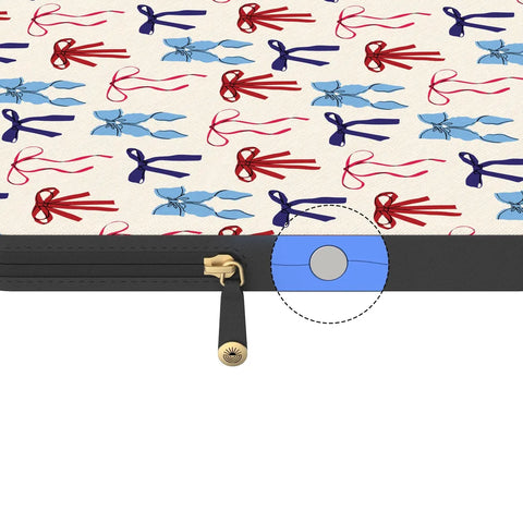 American Girlie | Red White & Blue Bows Laptop Case