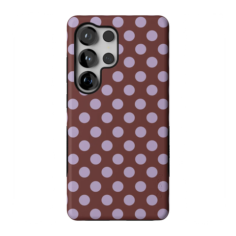 Spotted in SoHo | Burgundy Polka Dot Case