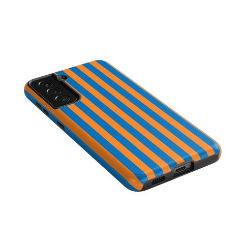 Go New York | Blue & Orange Stripes Case