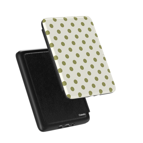 Spotted in SoHo | Green Polka Dot Kindle Case