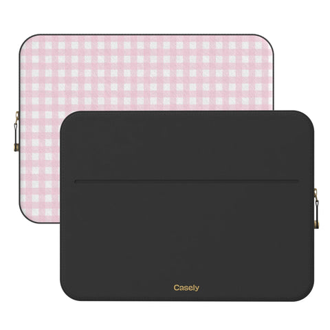 Pink Plaid | Sunday Best Laptop Case