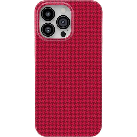 Best Dressed | Red Houndstooth Case