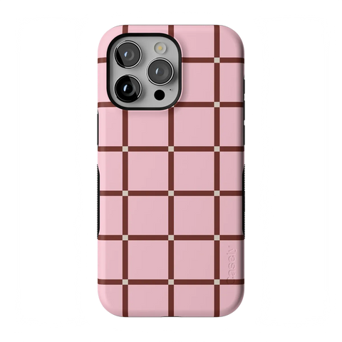 Uptown Gridlock | Pink Checkerboard Case