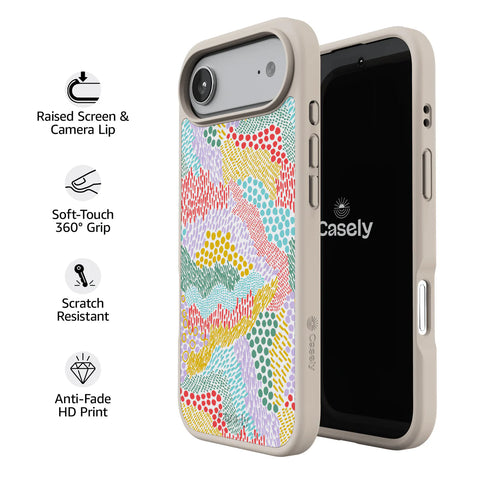 Color Me Happy | Pattern Colorblock Case