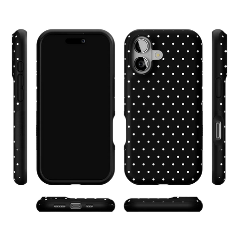 On the Dot | White Polka Dot Case