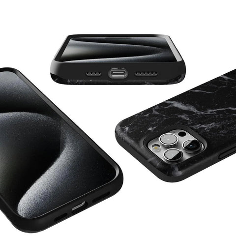 Black Pearl | Classic Black Marble Case