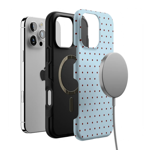 On the Dot | Blue Polka Dot Case