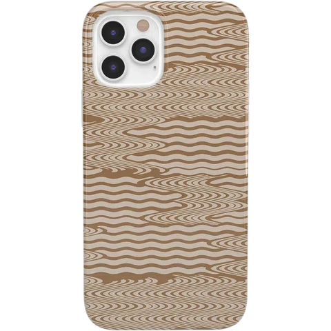 Mocha Ripple | Brown Waves Case