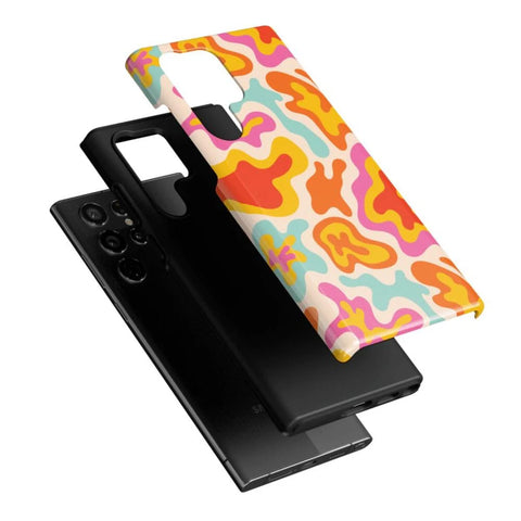 Tropical Color Splash | Abstract Retro Samsung Case