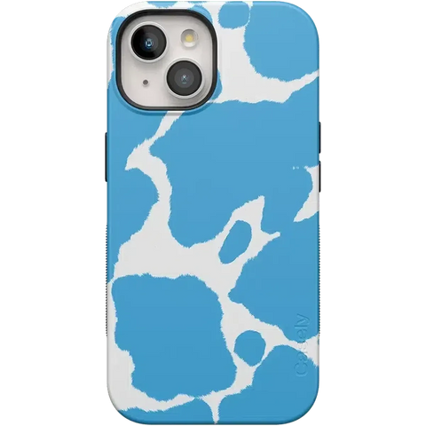 Current MOOd | Light Blue Cow Print Case