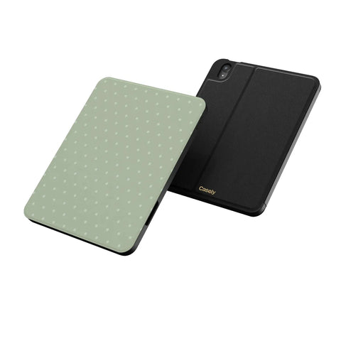 On the Dot | Green Polka Dot iPad Case