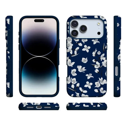 Floral Forest | Navy Cherry Blossom Floral Case