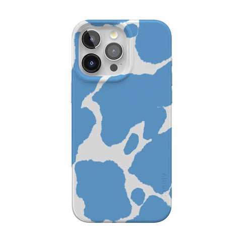 Current MOOd | Light Blue Cow Print Case