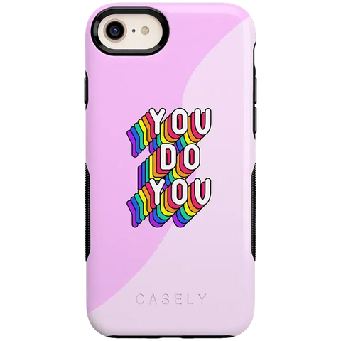YOU DO YOU | Purple Print iPhone Case