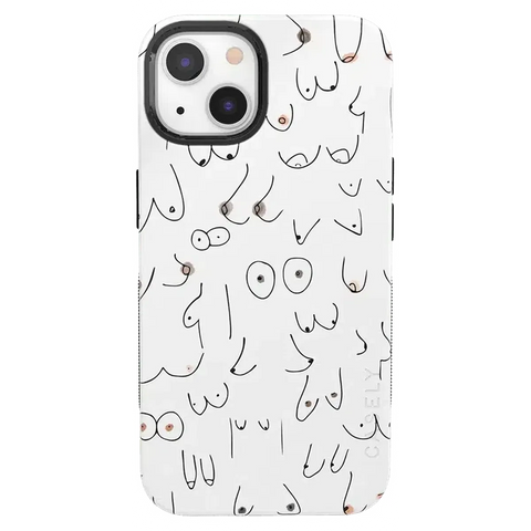 I'm With Her | Black & White Boobs Case
