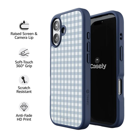 Pastel Picnic | Blue Gingham Case