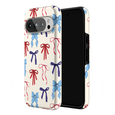 American Girlie | Red White & Blue Bows Case