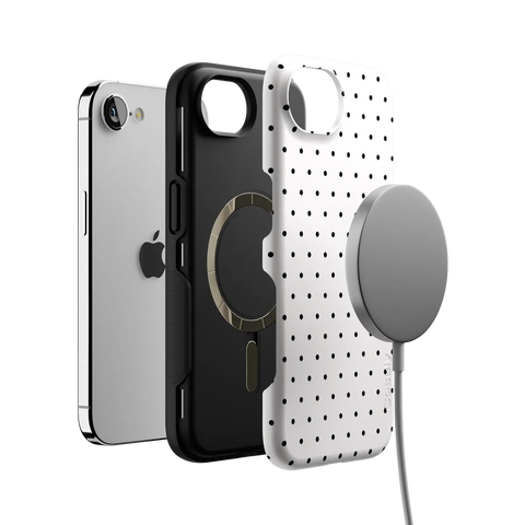 On the Dot | Black Polka Dot Case