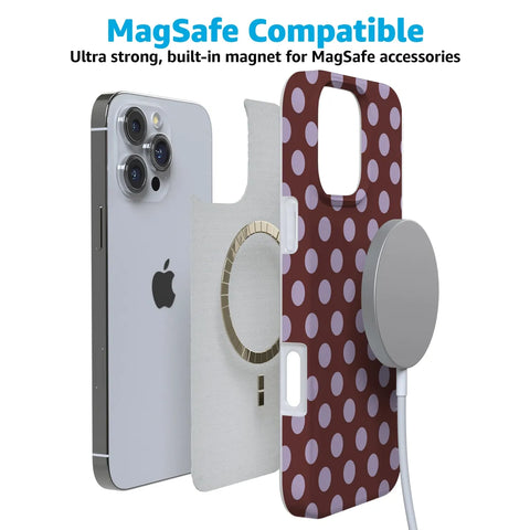 Spotted in SoHo | Burgundy Polka Dot Case