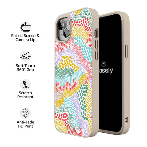 Color Me Happy | Pattern Colorblock Case