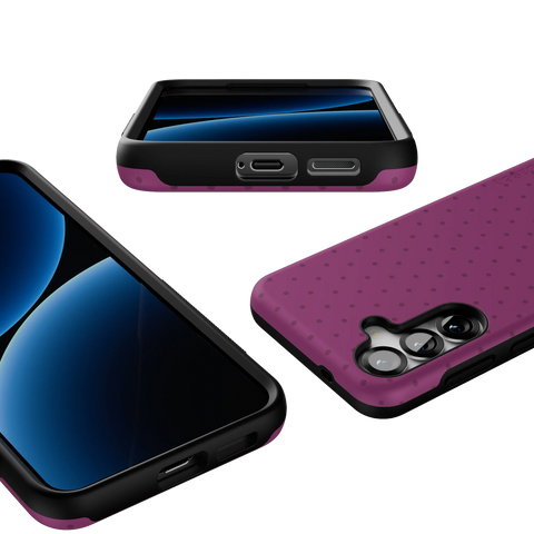 On the Dot | Plum Polka Dot Case