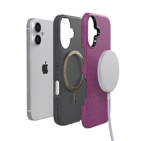 On the Dot | Plum Polka Dot Case