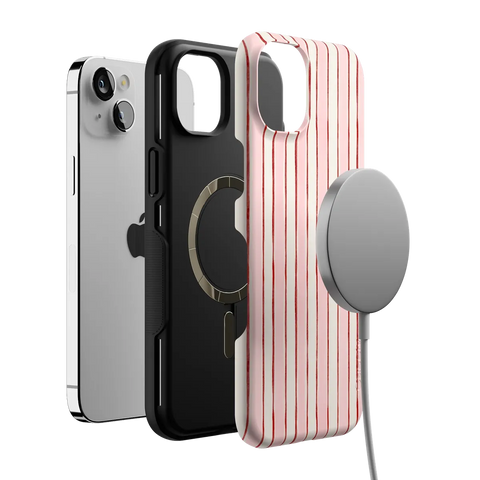 Pretty in Pastel | Blush Stripes Case