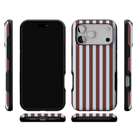 Sunday in Brooklyn | Blue Stripes Case