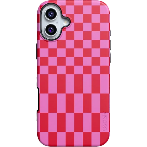 Vibe Check | Pink Checkerboard Case
