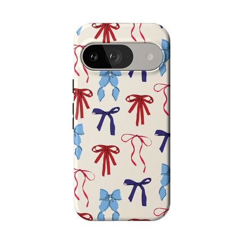 American Girlie | Red White & Blue Bows Case