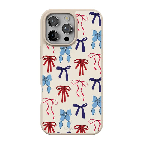 American Girlie | Red White & Blue Bows Case