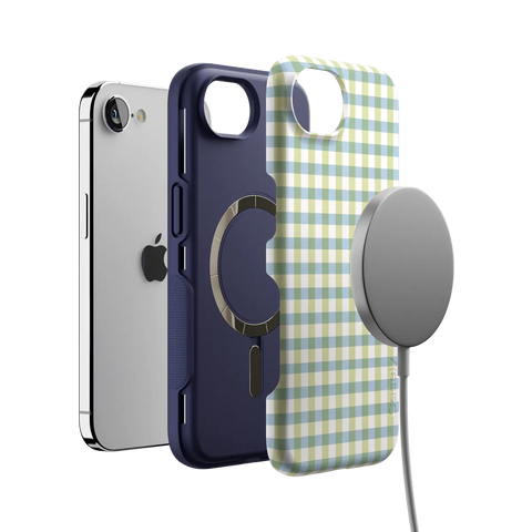 Pastel Picnic | Blue & Green Gingham Case