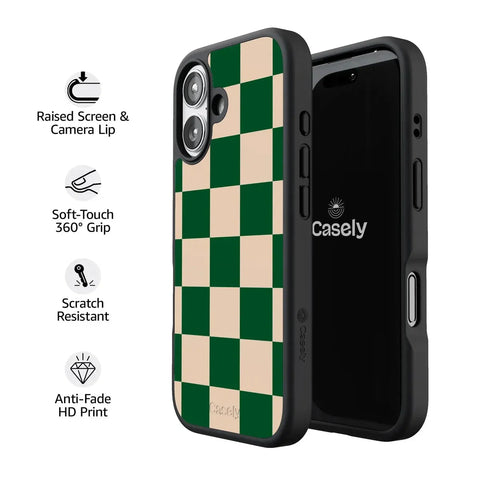 Fit Check | Green Checkerboard Case