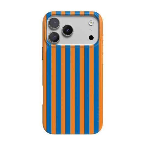 Go New York | Blue & Orange Stripes Case
