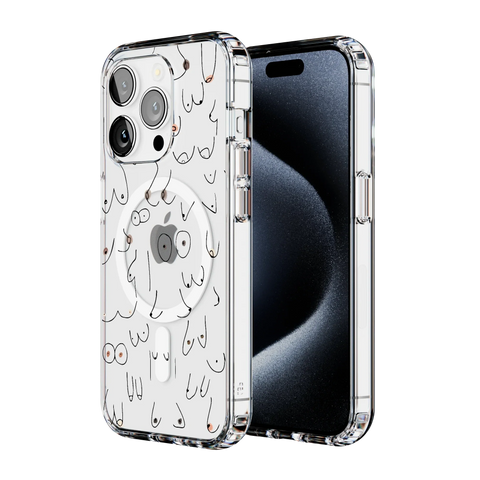 I'm With Her | Black & White Boobs Case