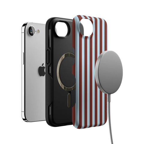 Sunday in Brooklyn | Blue Stripes Case