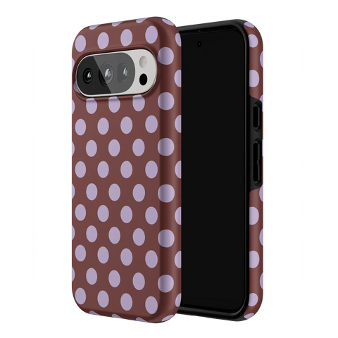 Spotted in SoHo | Burgundy Polka Dot Case