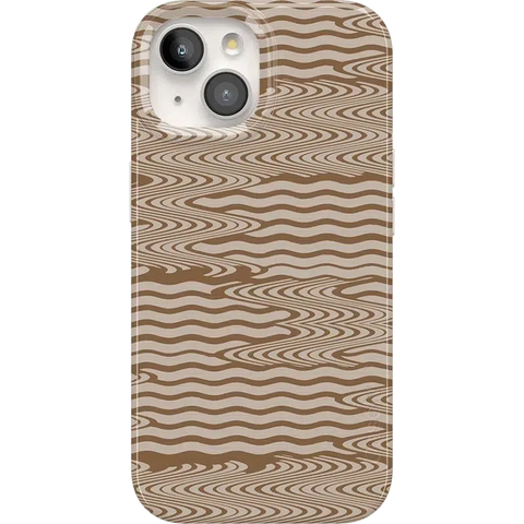 Mocha Ripple | Brown Waves Case