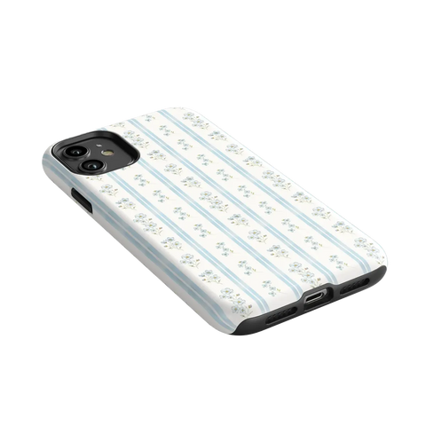 Cottage Stripe | Blue Floral Case