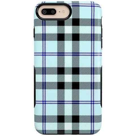 As if! | Light Blue Plaid Case