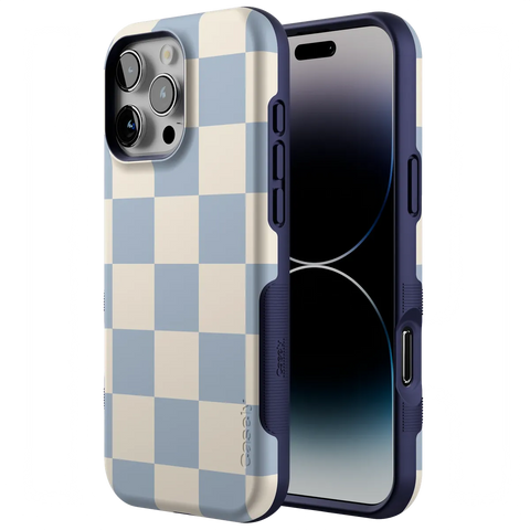 Fit Check | Light Blue Checkerboard Case