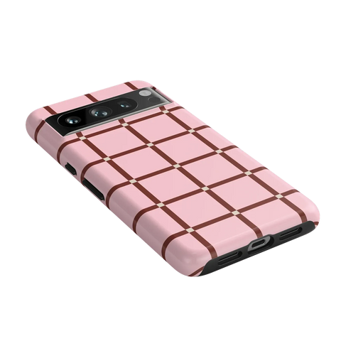 Uptown Gridlock | Pink Checkerboard Case