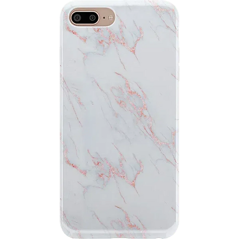 Subtle Blush | White and Pink Marble Case