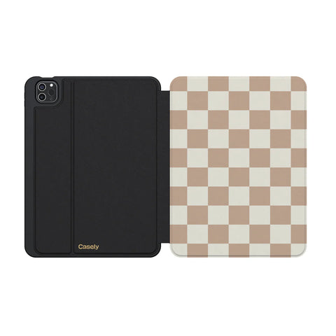 Fit Check | Neutral Checkerboard iPad Case