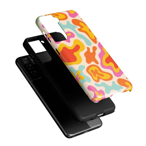 Tropical Color Splash | Abstract Retro Samsung Case