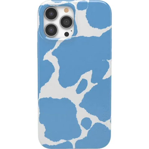 Current MOOd | Light Blue Cow Print Case