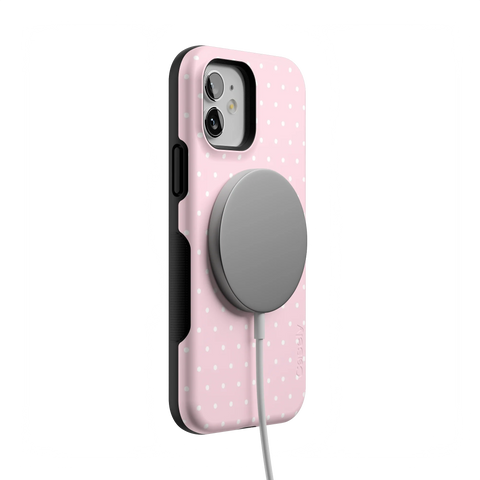 On the Dot | Pink & White Polka Dot Case