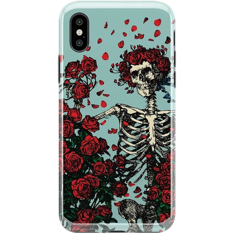 Forever Grateful | Grateful Dead Skeleton Floral Case