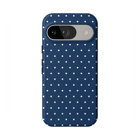 On the Dot | Navy Polka Dot Case