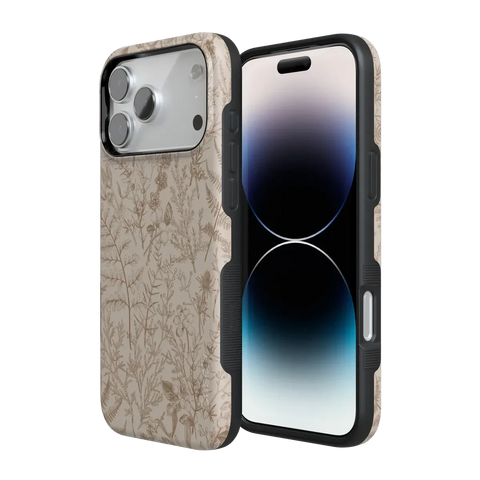 Beige Garden | Neutral Floral Case